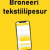 Book a textile cleaner rent kollasel taustal, nutitelefoni ekraanil kuvatud broneerimiskalender.
